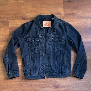 Levi's Denim Trucker Jacket in Black - S